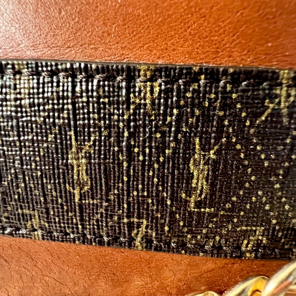 Authentic YSL Canvas and Leather Striped Tote Bag - Picture 4 of 16